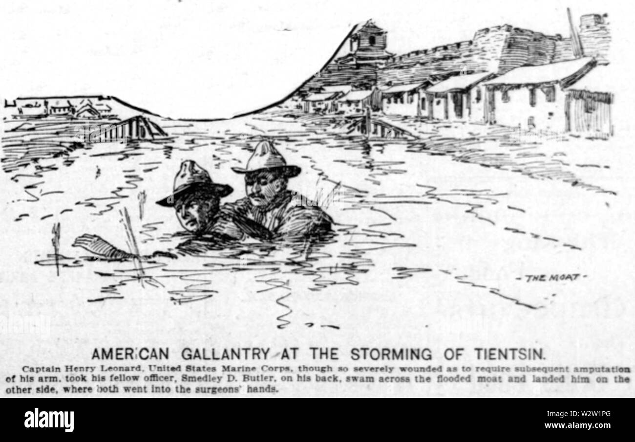 Gallentry Storming di Tientsin Foto Stock