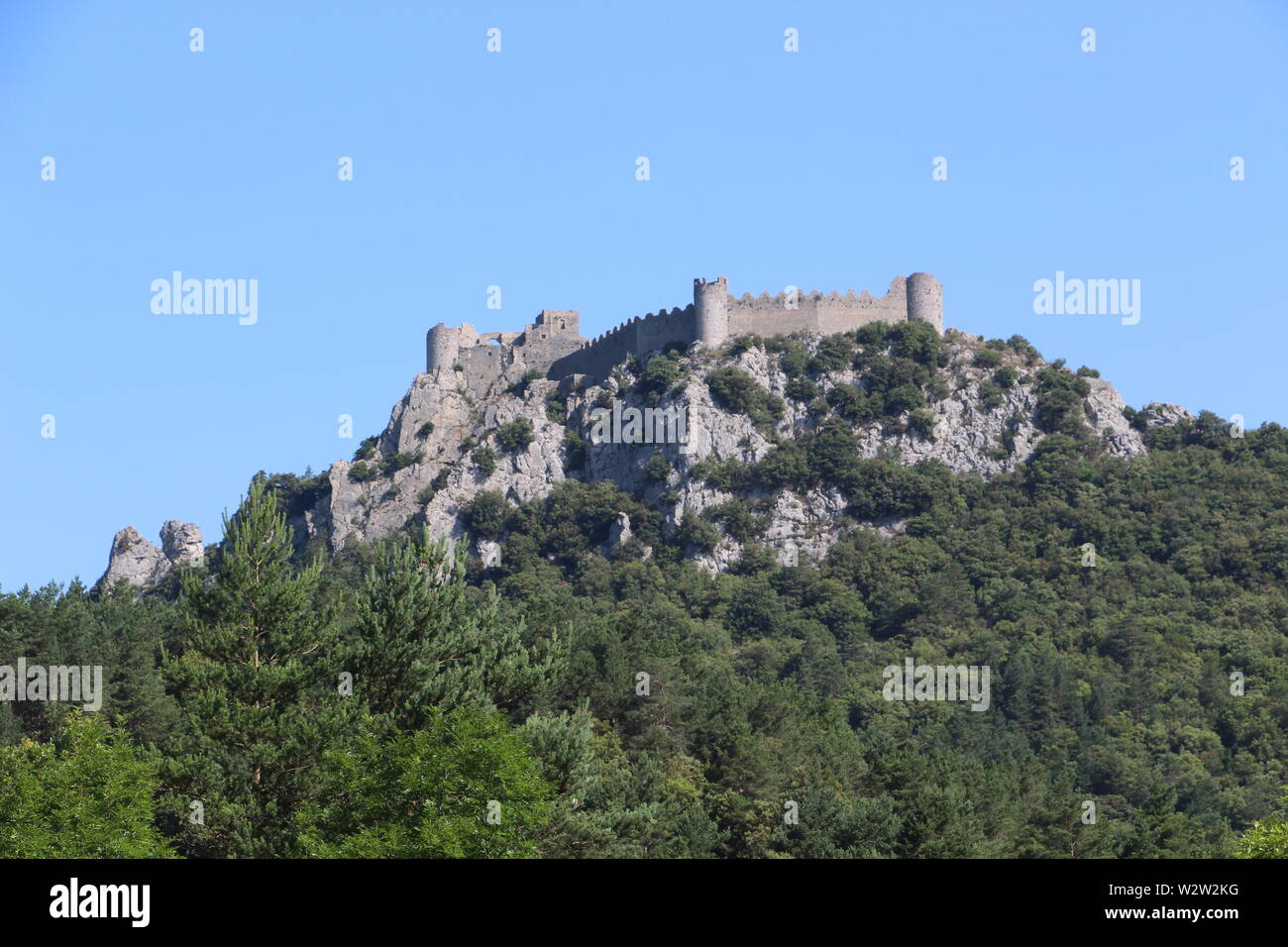 Château de Puilaurens, Francia Foto Stock