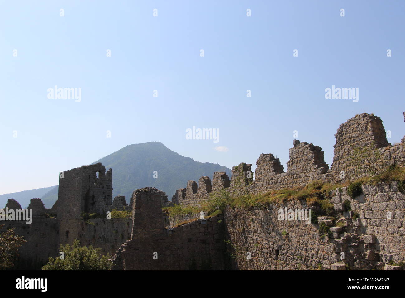Château de Puilaurens, Francia Foto Stock