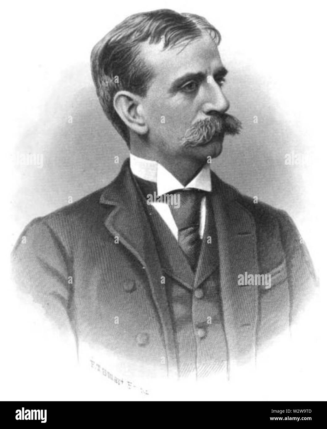 Herbert W Ladd RI incisione del regolatore Foto Stock