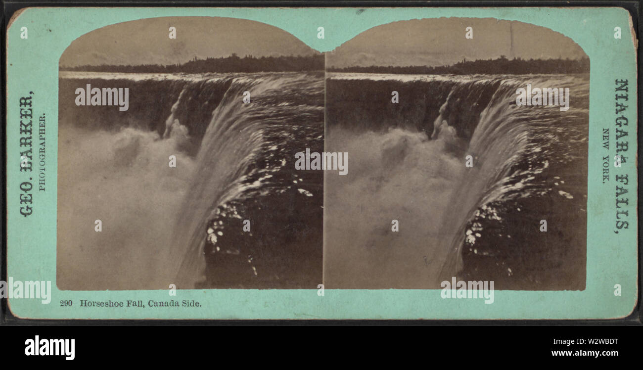 Cascata Horseshoe, Canada lato, da Barker, George, 1844-1894 Foto Stock