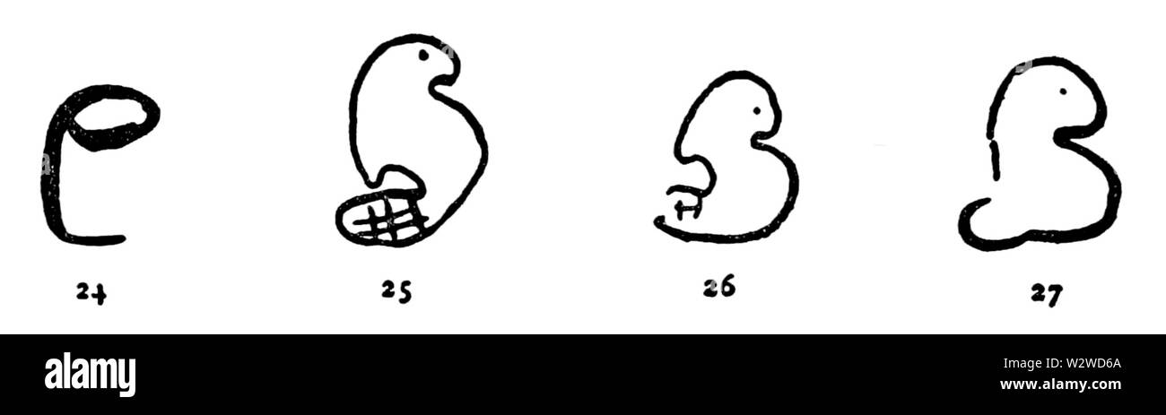 Illustrazione (24, 25, 26, 27) a p 161 in soli in modo storie (c1912) Foto Stock