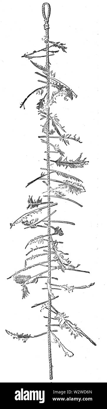 Illustrazione a p 1 del Folk-Lore Journal vol 5, 1888 Foto Stock