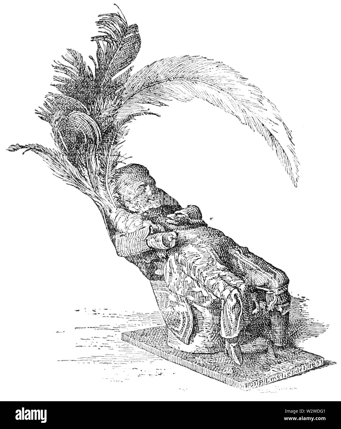 La figura alla pagina 212, Folk-lore, volume 1, 1890 Foto Stock