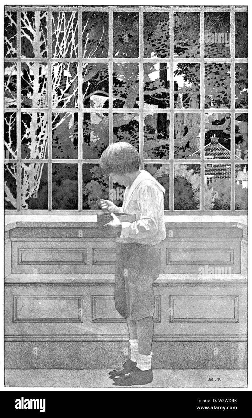 Illustrazione rivolta verso la pagina 188 nel golden age Foto Stock