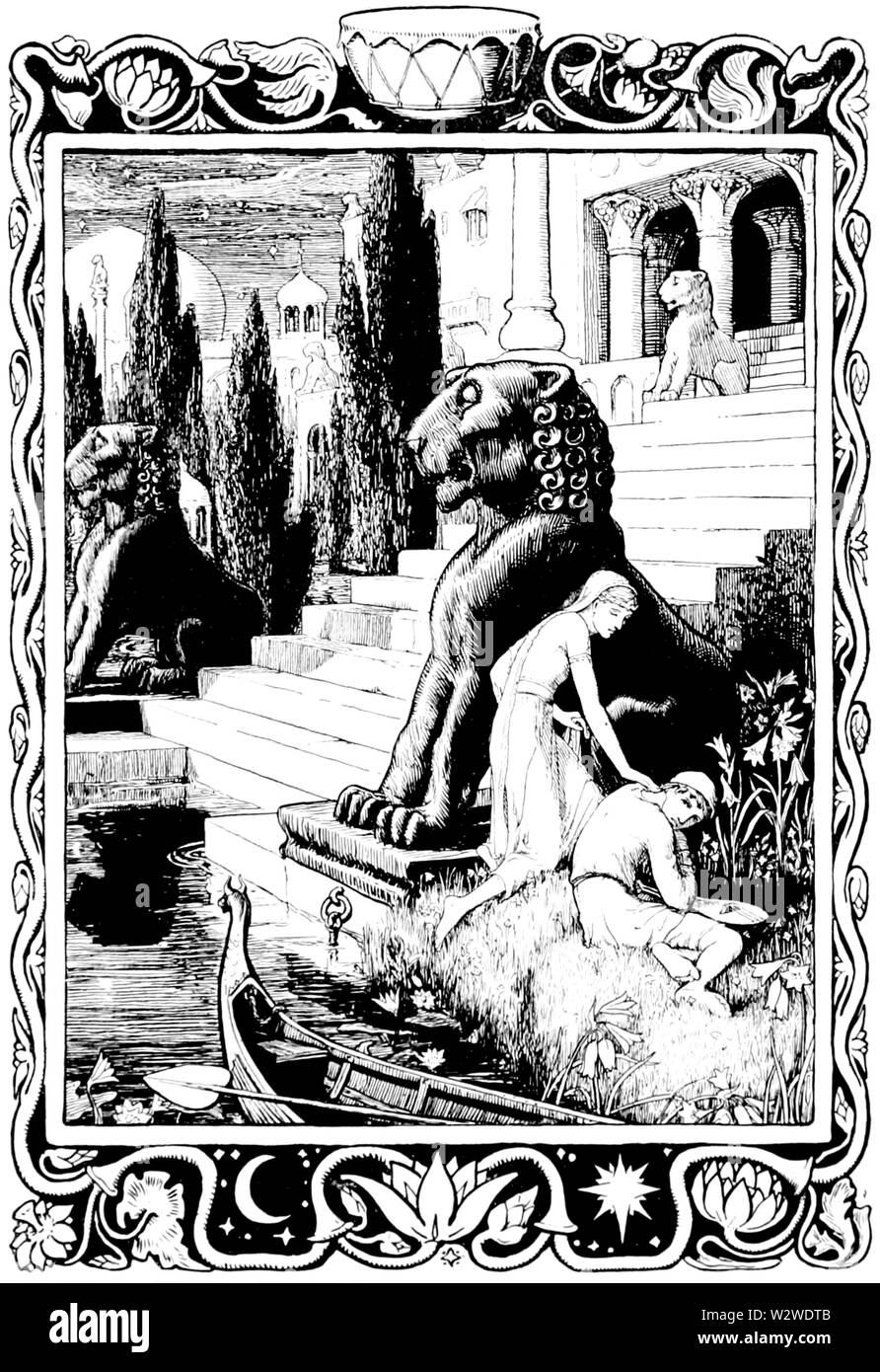 Illustrazione pagina a fronte 166 Indiana di favole (1892) Foto Stock