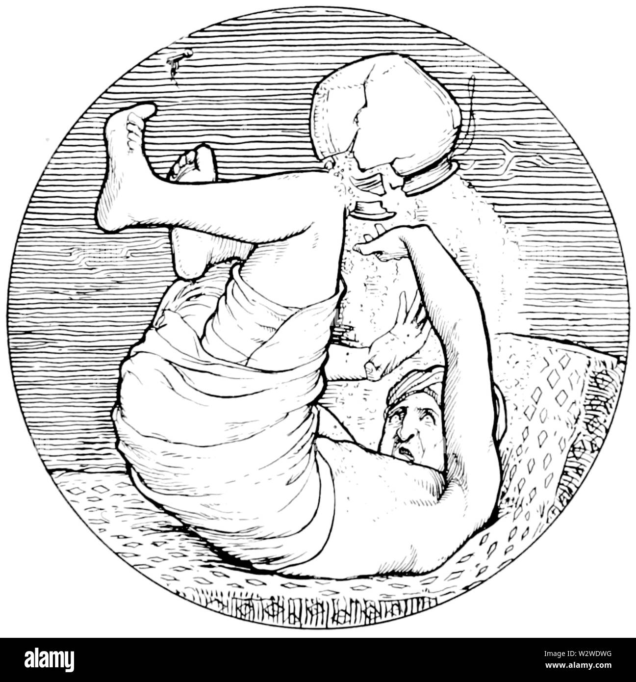 Il riquadro illustrazione a pagina 39 Indiani di favole (1892) Foto Stock