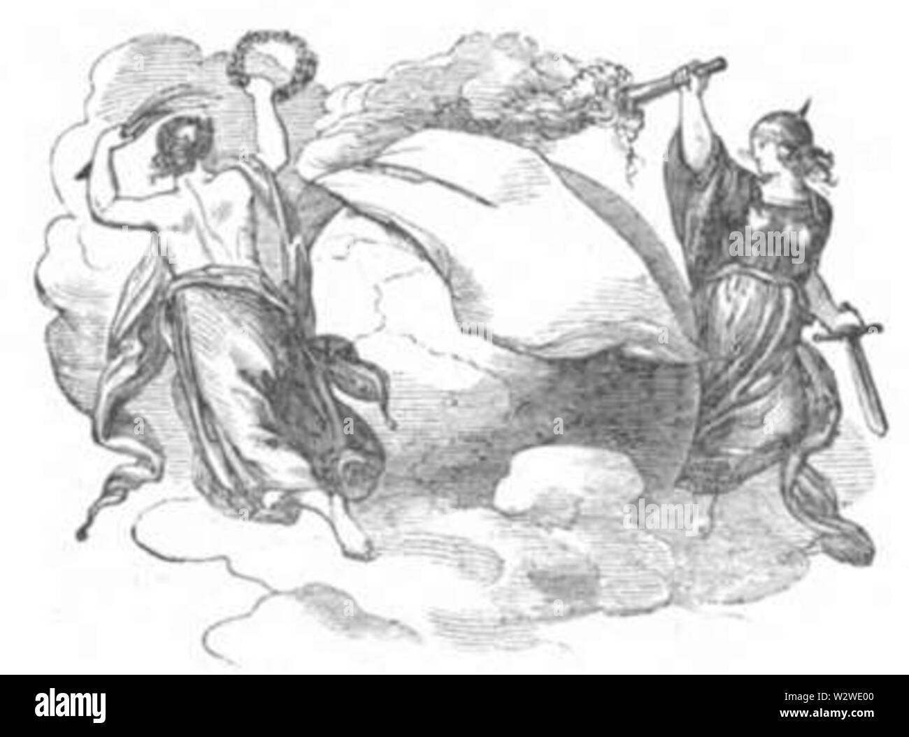 Illustrirte Zeitung (1843) 02 002 1 Unser Wochenbericht Foto Stock