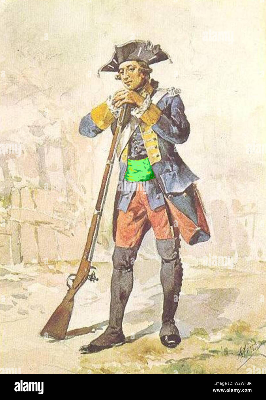 Infantaria 1762 Foto Stock