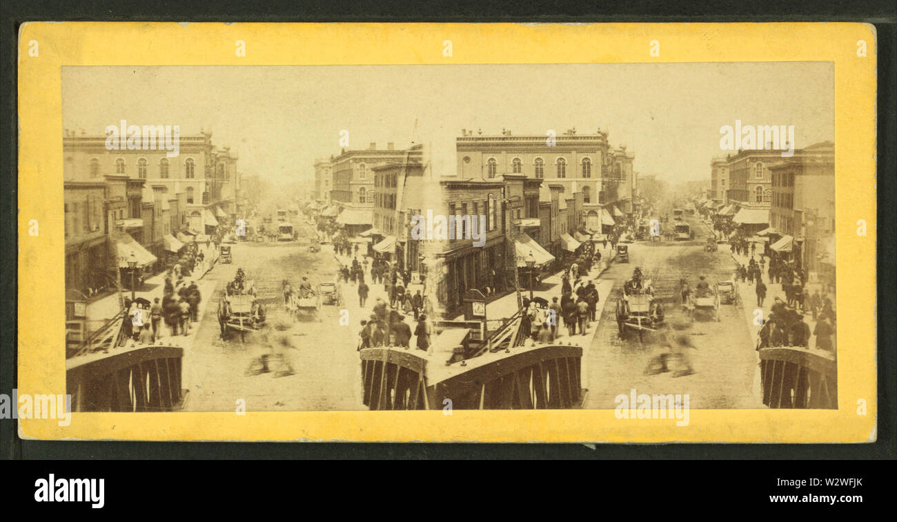 Vista Instantenious, North Clark Street, dal cratere, io (Isaac) Foto Stock