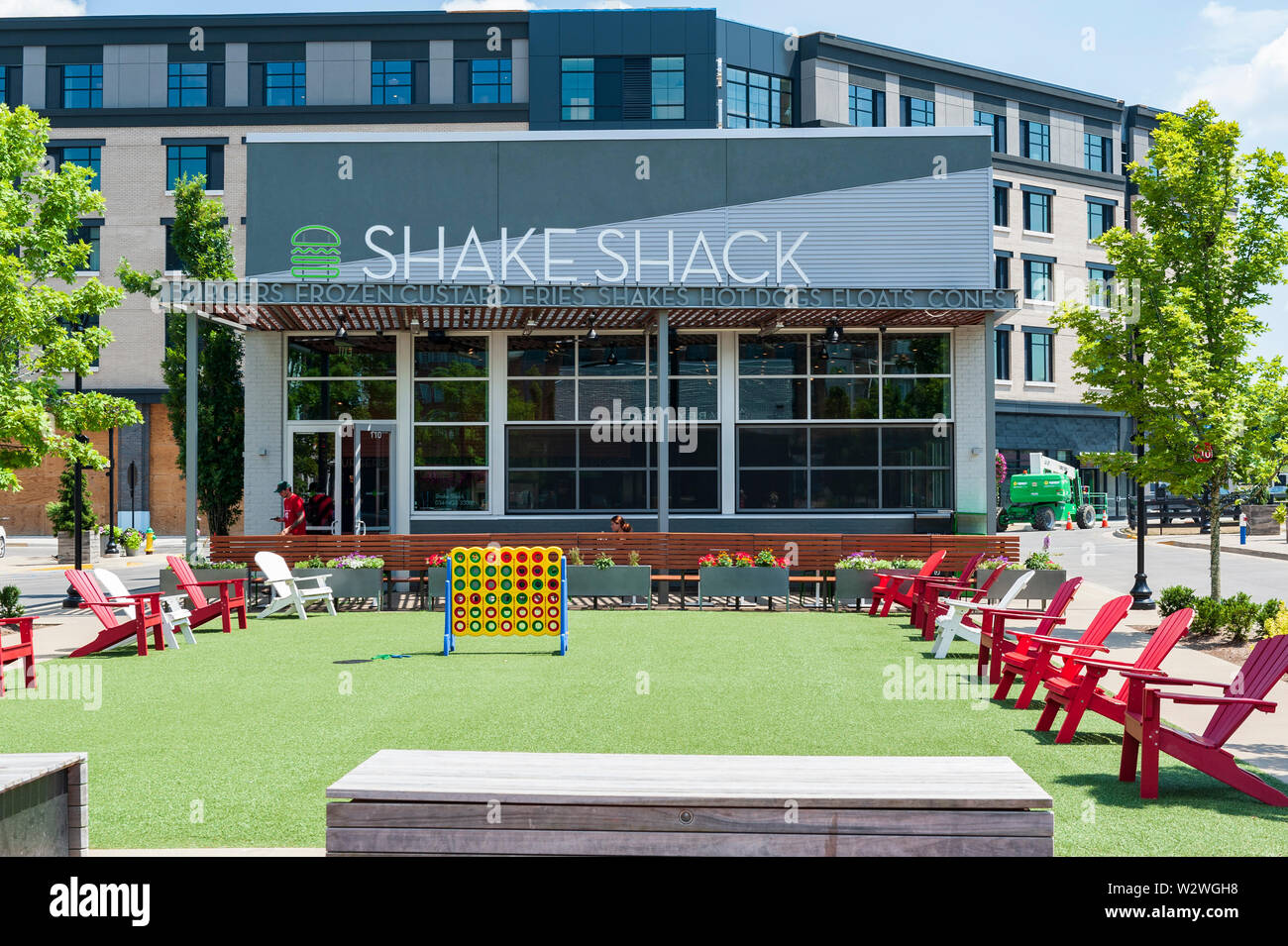 Shake Shack al vertice a Fritz Farm in Lexington Kentucky Foto Stock