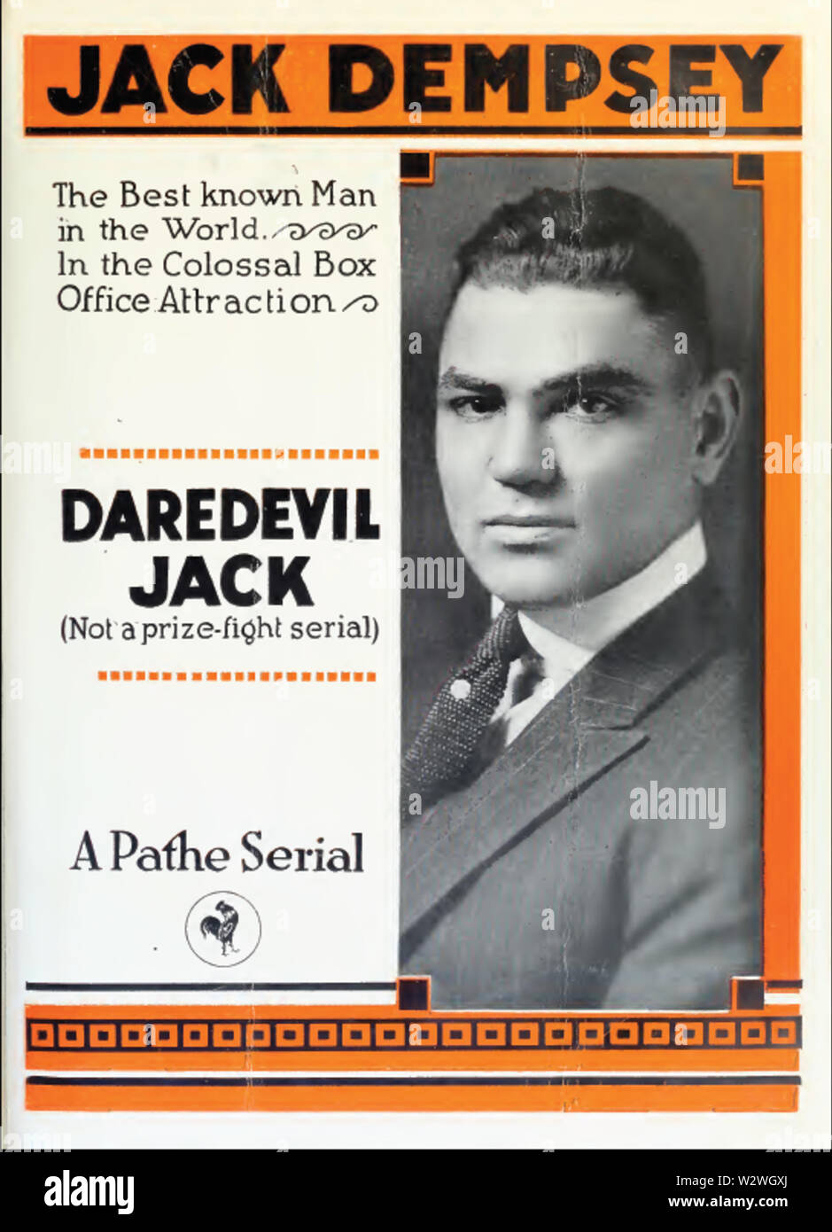 Jack Dempsey in Daredevil Jack da W S Van Dyke 2 film 1920 giornaliero Foto Stock