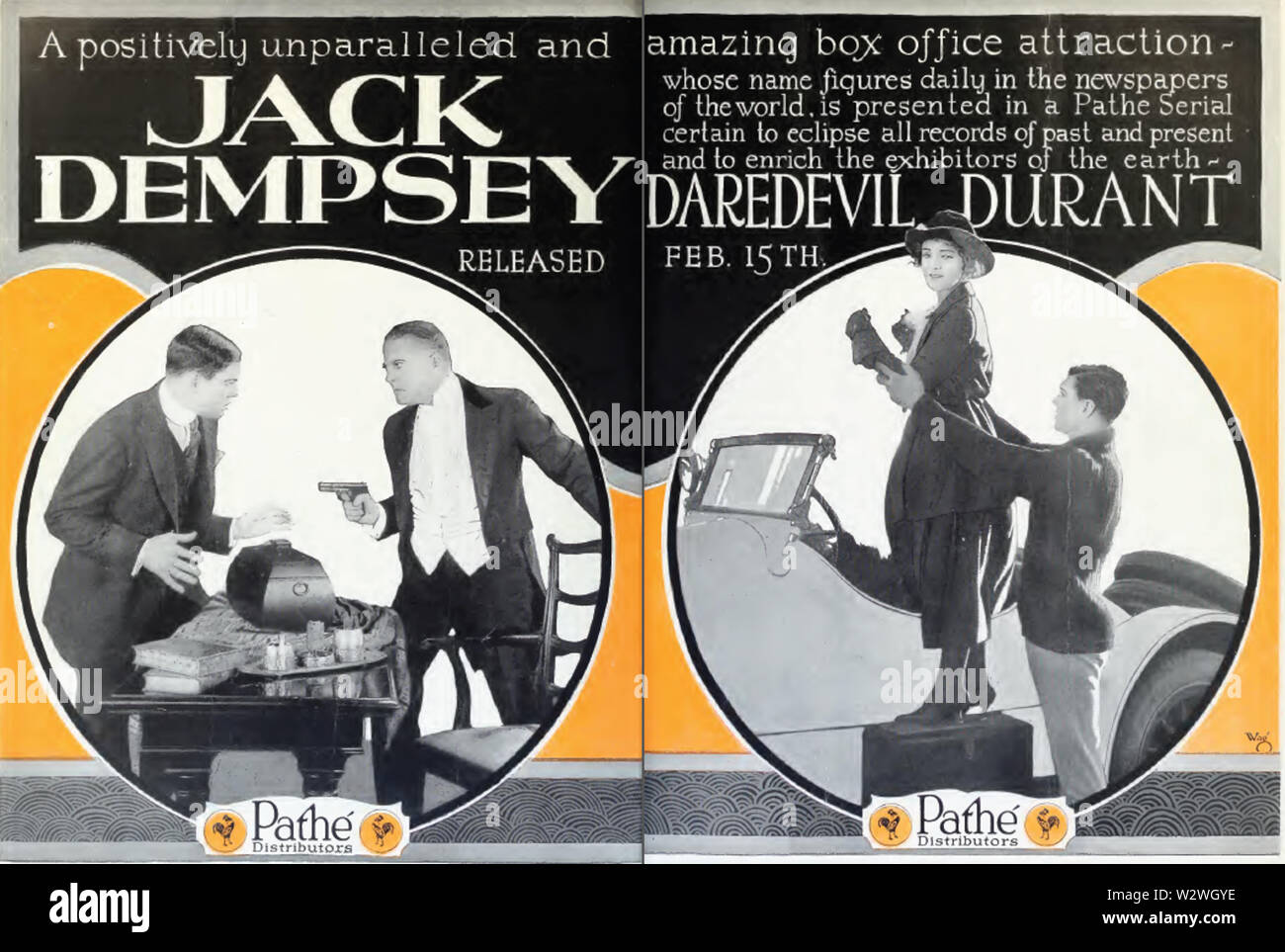 Jack Dempsey in Daredevil Jack da W S Van Dyke 1 film 1920 giornaliero Foto Stock