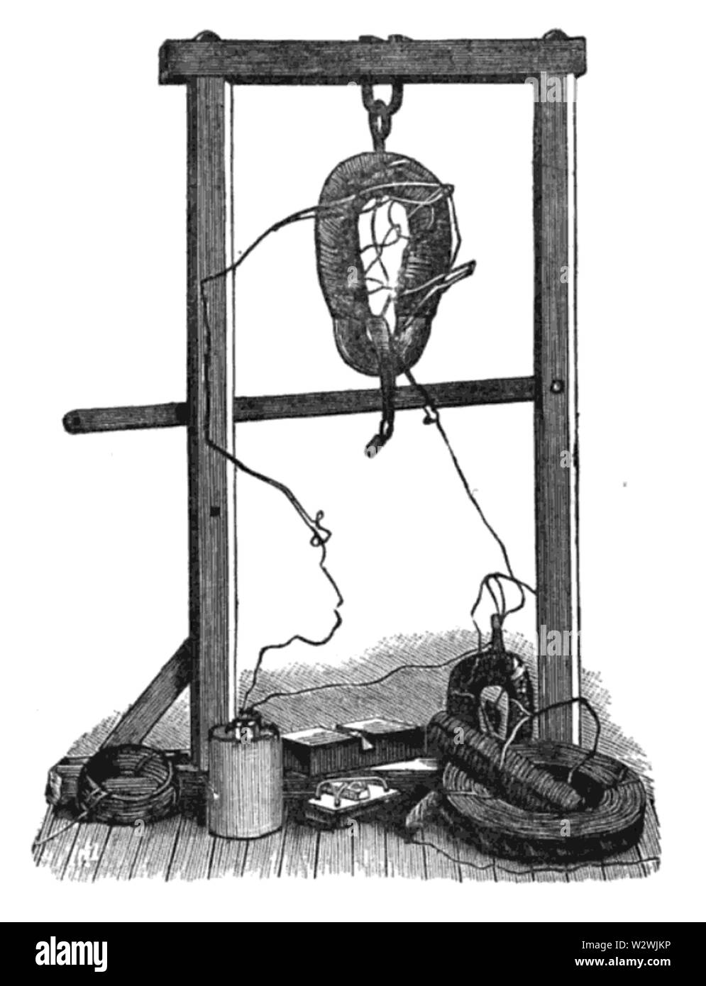 Joseph Henry elettromagnete Foto Stock