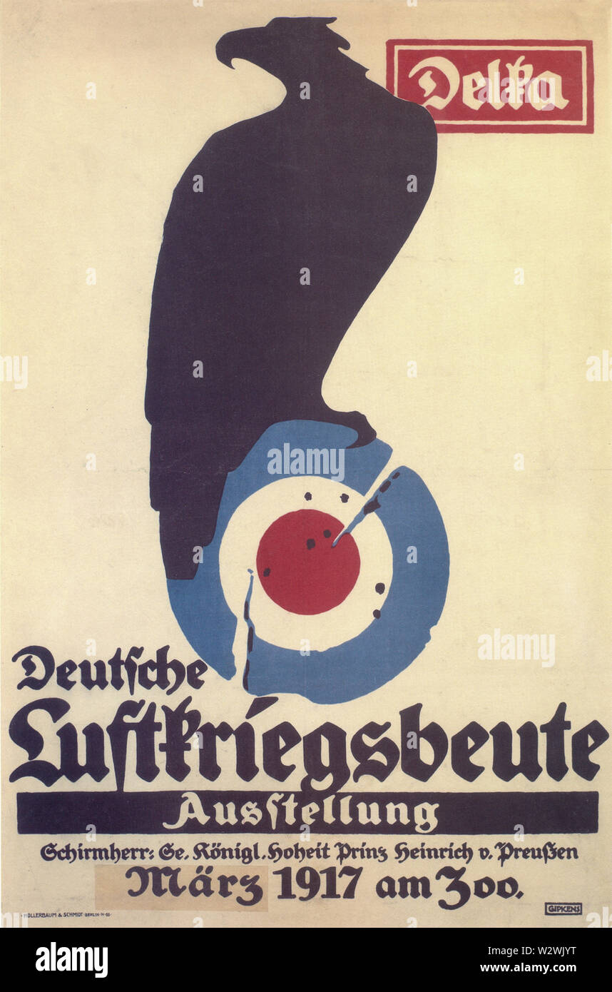 Julius Gipkens - Deutsche Luftfriegsbeute Ausstellung Foto Stock