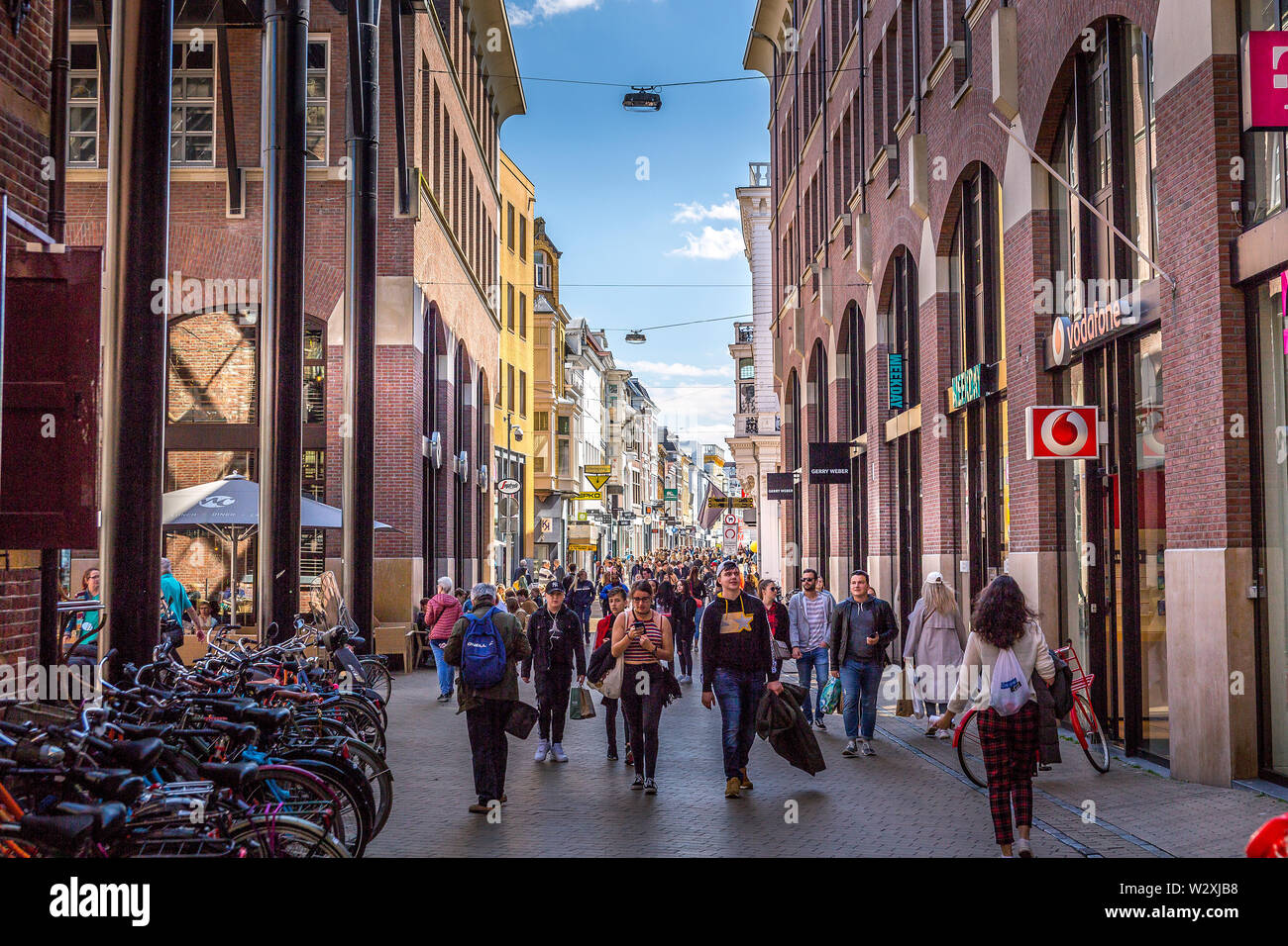 Bella città di Groninga Foto Stock
