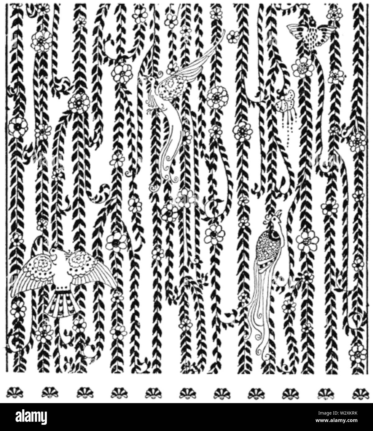 Kay Nielsen - fine del capitolo ornamento -est del sole e a ovest della luna - Prince Lindworm (2) Foto Stock