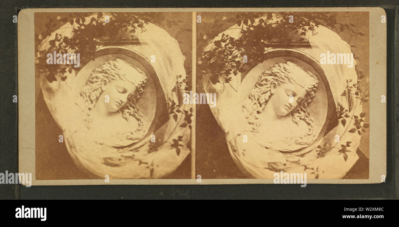 Il Re René figlia, Iolanthe uno studio nel burro da Caroline S Brooks, da Robert N Dennis raccolta di vista stereoscopica Foto Stock