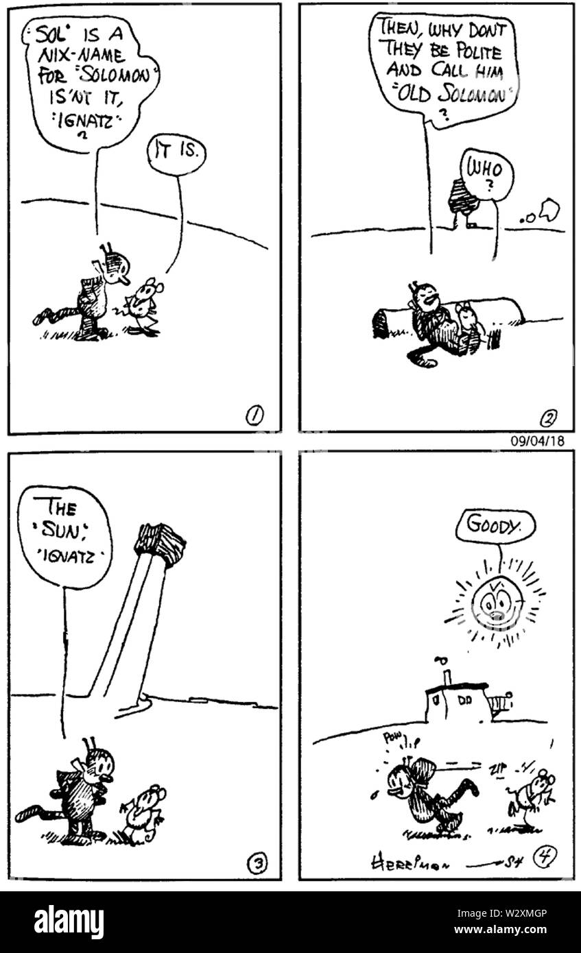 Krazy Kat 1918-09-04 Foto Stock