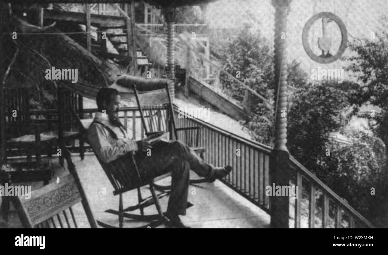 L Frank Baum segno della lettura d'oca Foto Stock