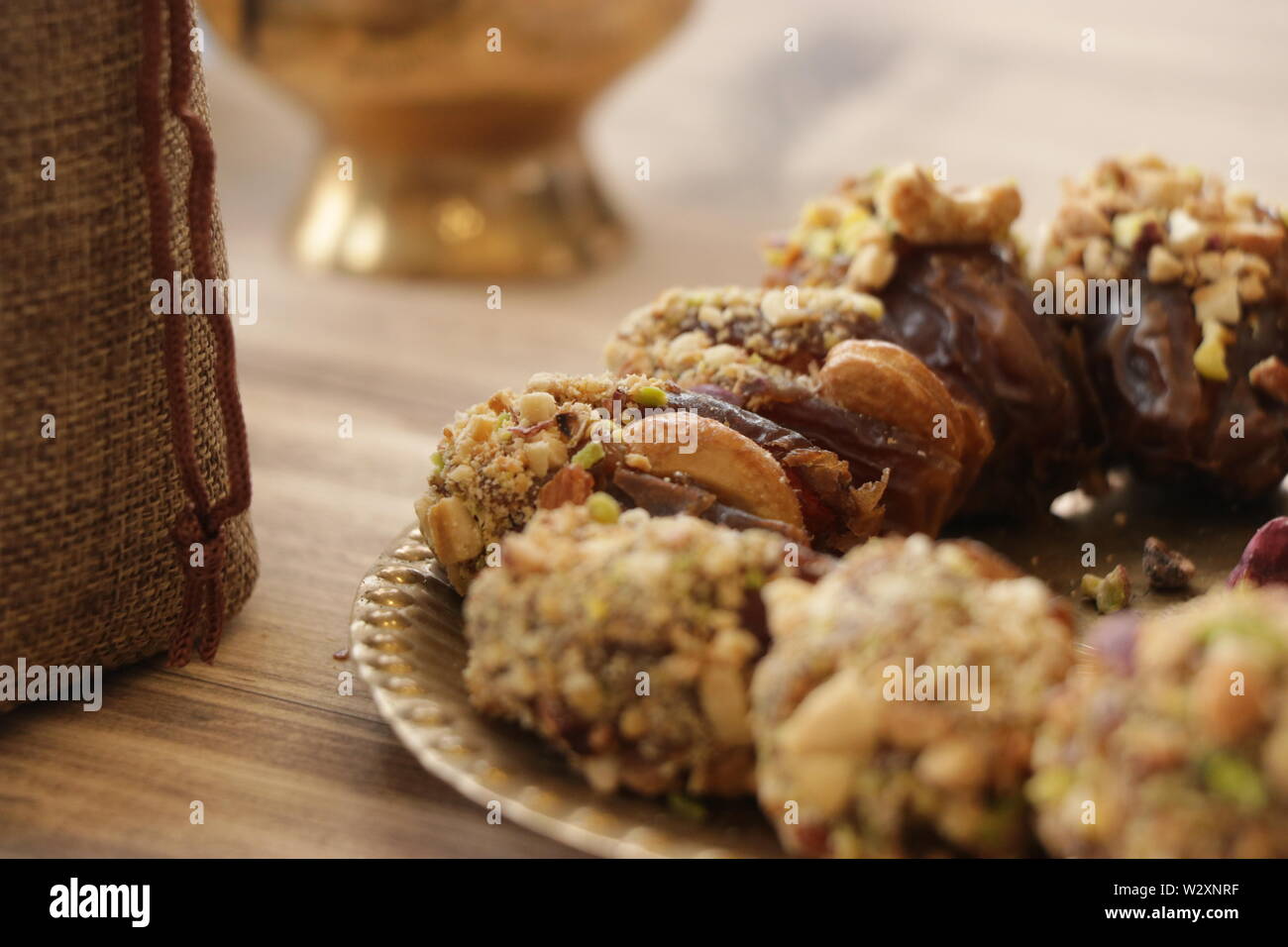 Datteri ripieni Foto Stock