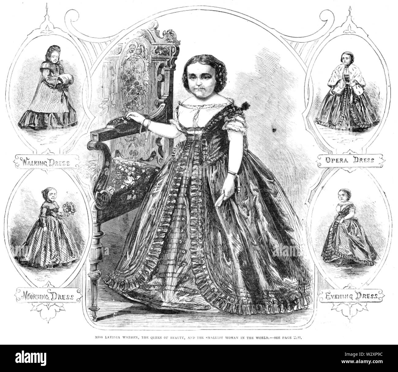 Lavinia Warren, la regina di bellezza Foto Stock
