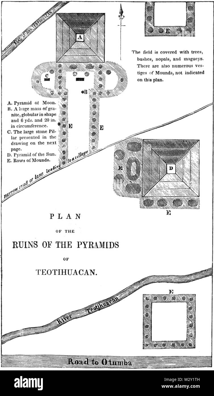 MASR V2 D344 Rovine delle piramidi di Teotihuacan Foto Stock