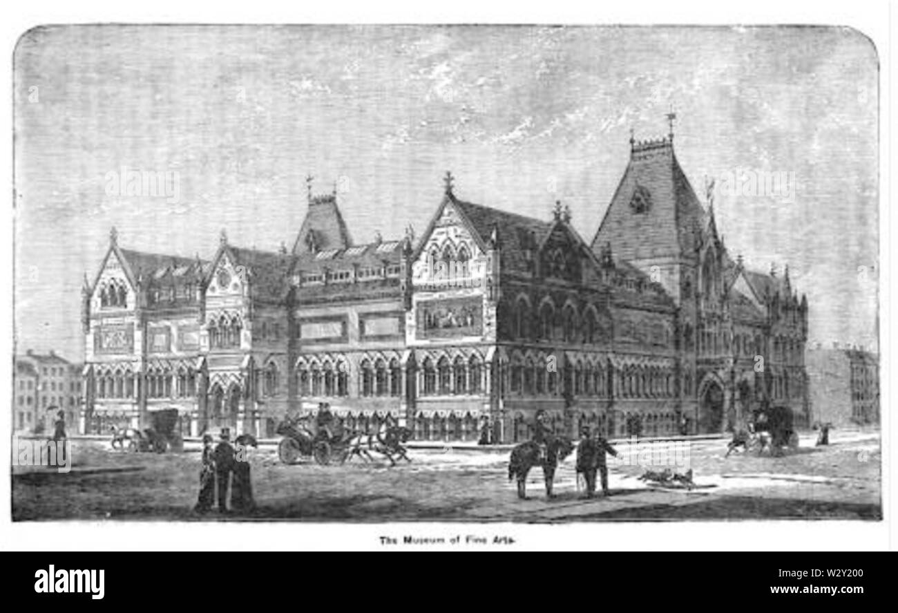 MFA CopleySq Boston Bacon 1886 Foto Stock