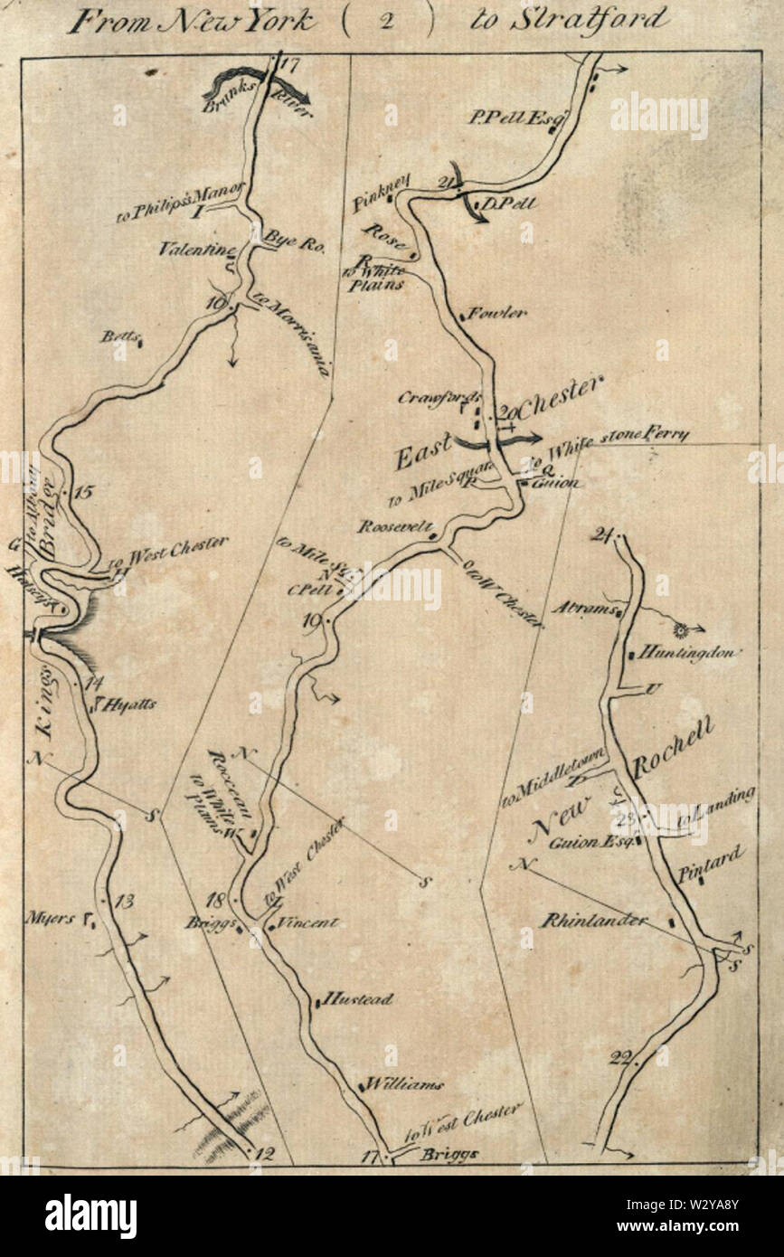 Centro mappa città Foto Stock