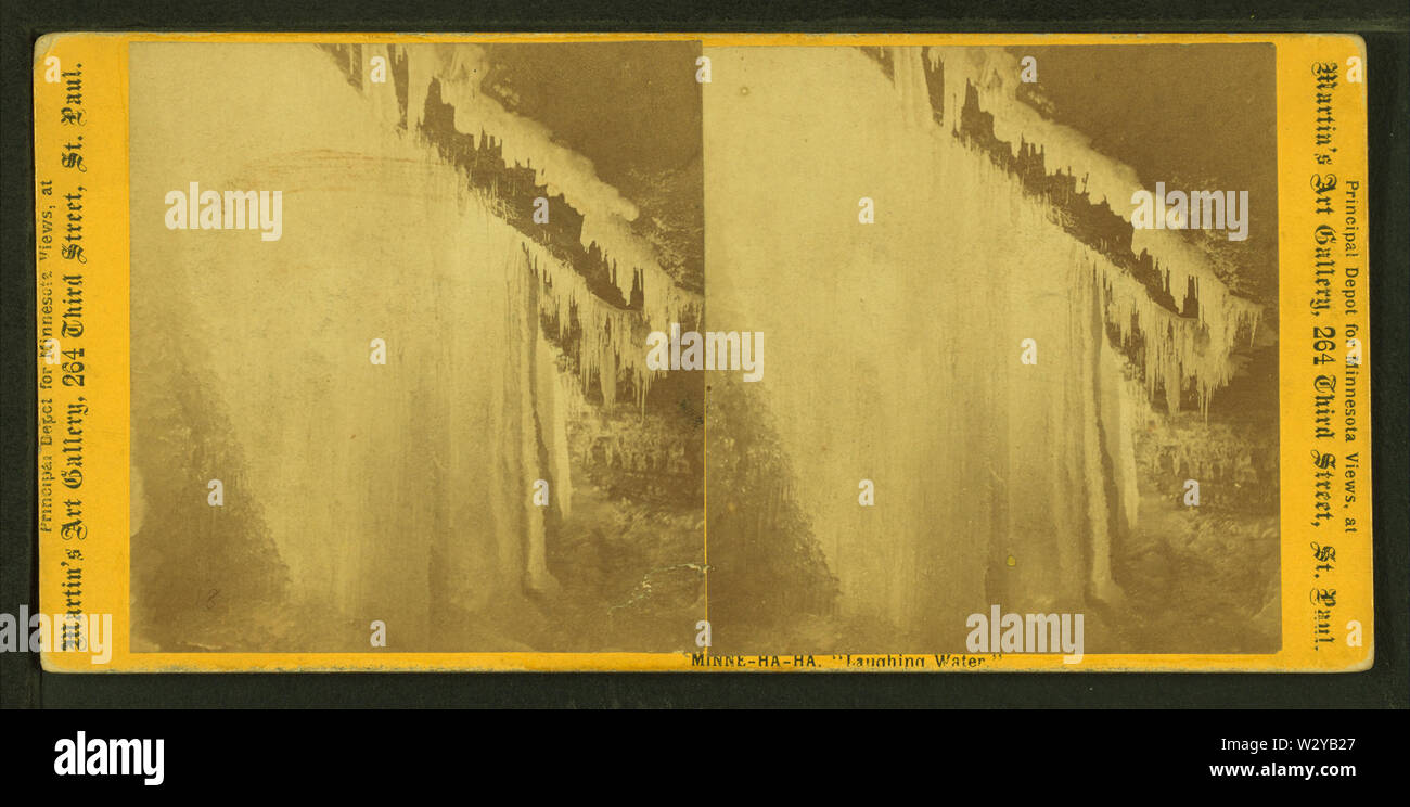 Minne-ha-ha, ridendo acqua, da Martin's Art Gallery 3 Foto Stock