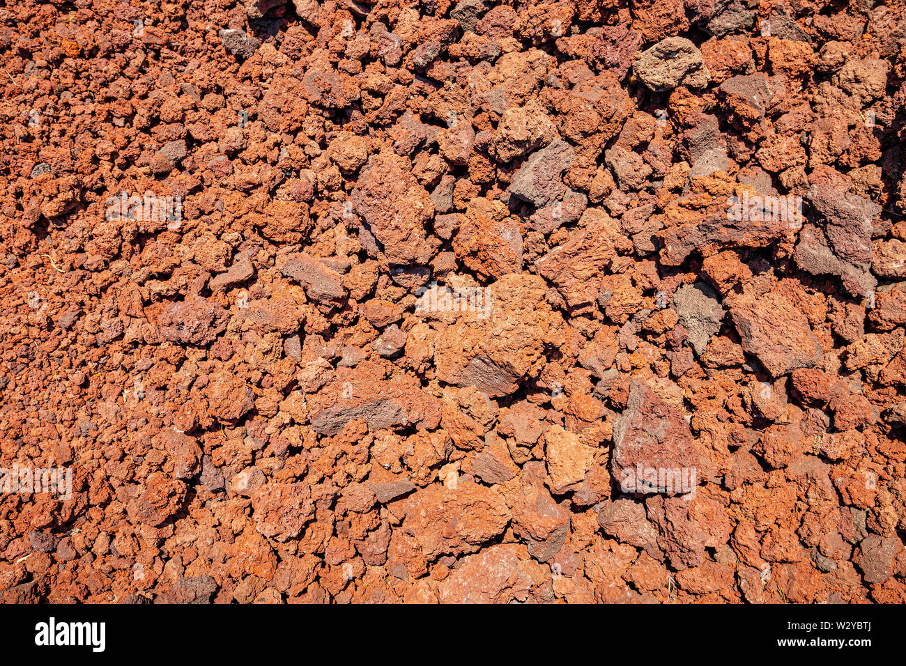 Sfondo di origine vulcanica scorie porose con un alto contenuto di ferro Foto Stock