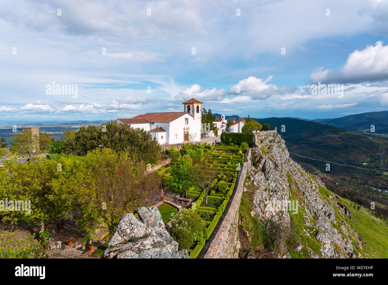 Chiesa di Santa Maria in Marvao, Alentejo, Portogallo Foto Stock