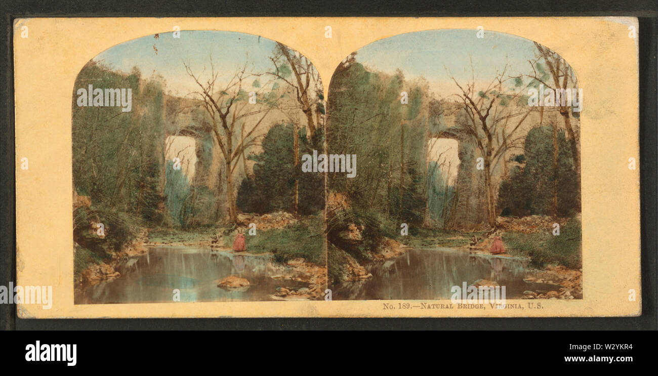 Il Ponte naturale, Virginia, USA, da Robert N Dennis raccolta di vista stereoscopica Foto Stock