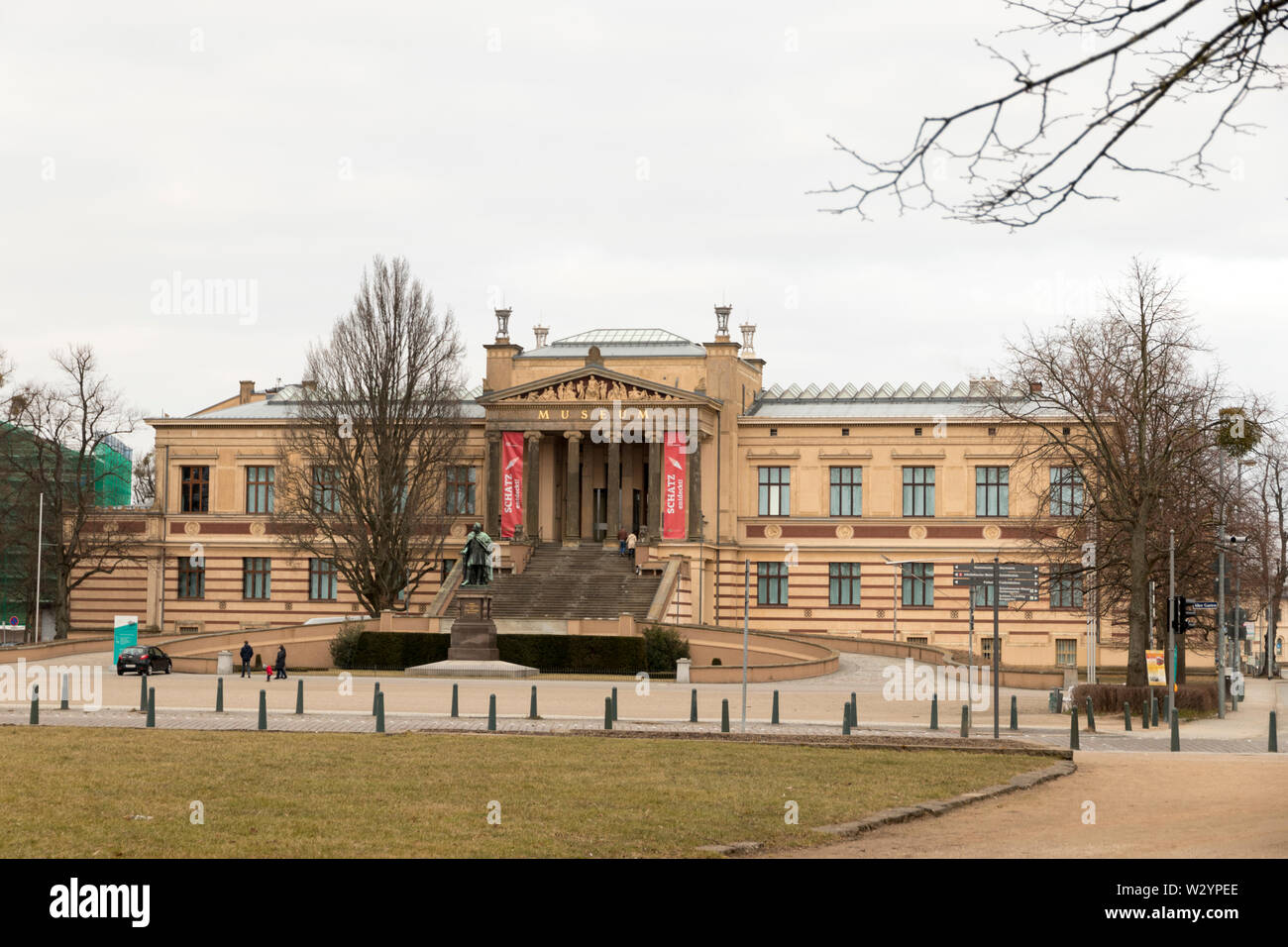 Schwerin, Germania. Lo Staatliches Museum Schwerin (Museo di Stato di Schwerin), una galleria d'arte e museo istituito da Federico Francesco II nel 1882 Foto Stock