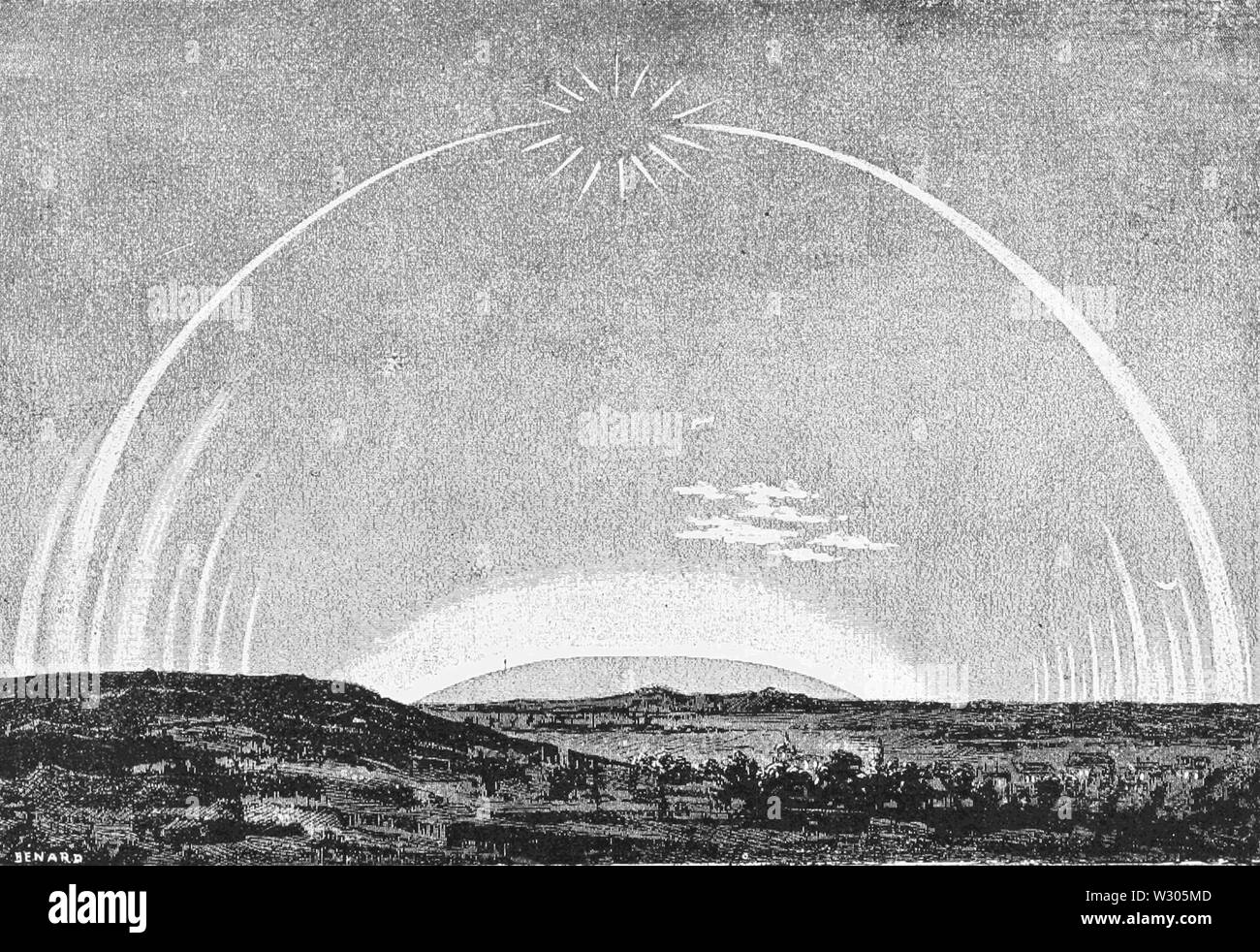 PSM V53 D496 Aurora con archi e corona australis Foto Stock