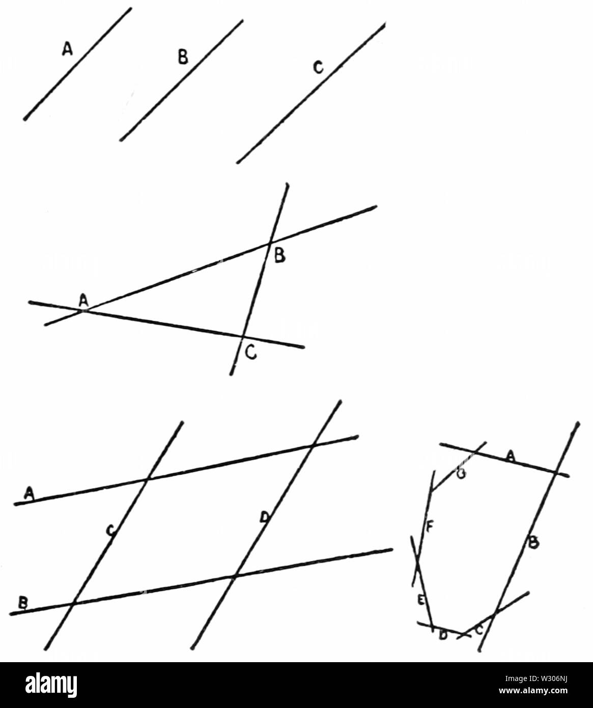 PSM V55 D827 geometria di base per i bambini Foto Stock
