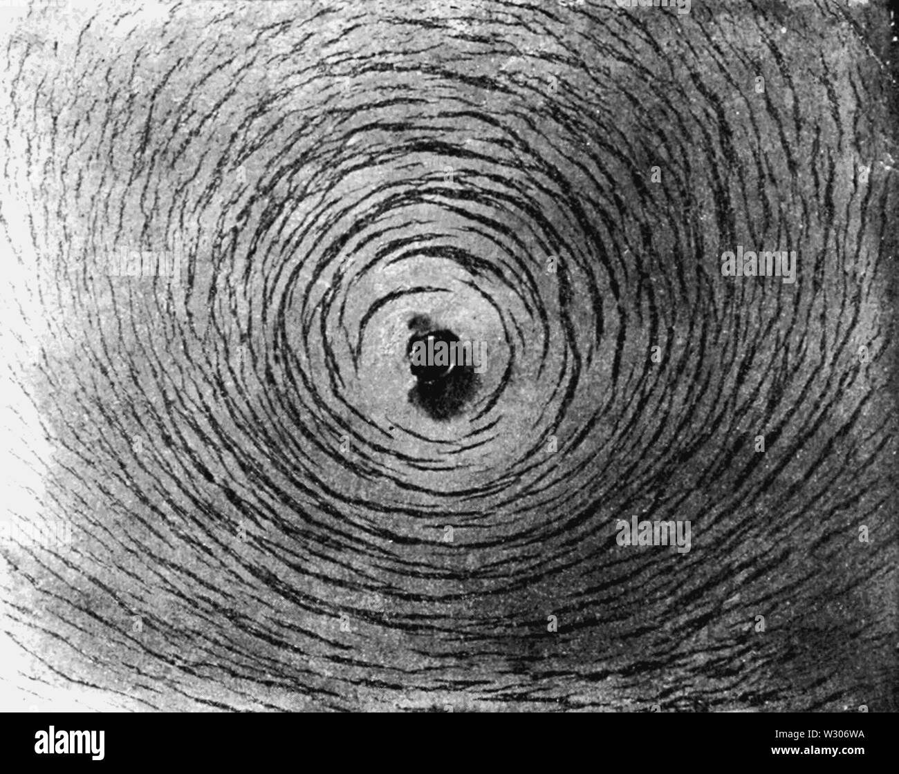 PSM V56 D0072 vorticosamente magnetico attorno al filo di invio Foto Stock