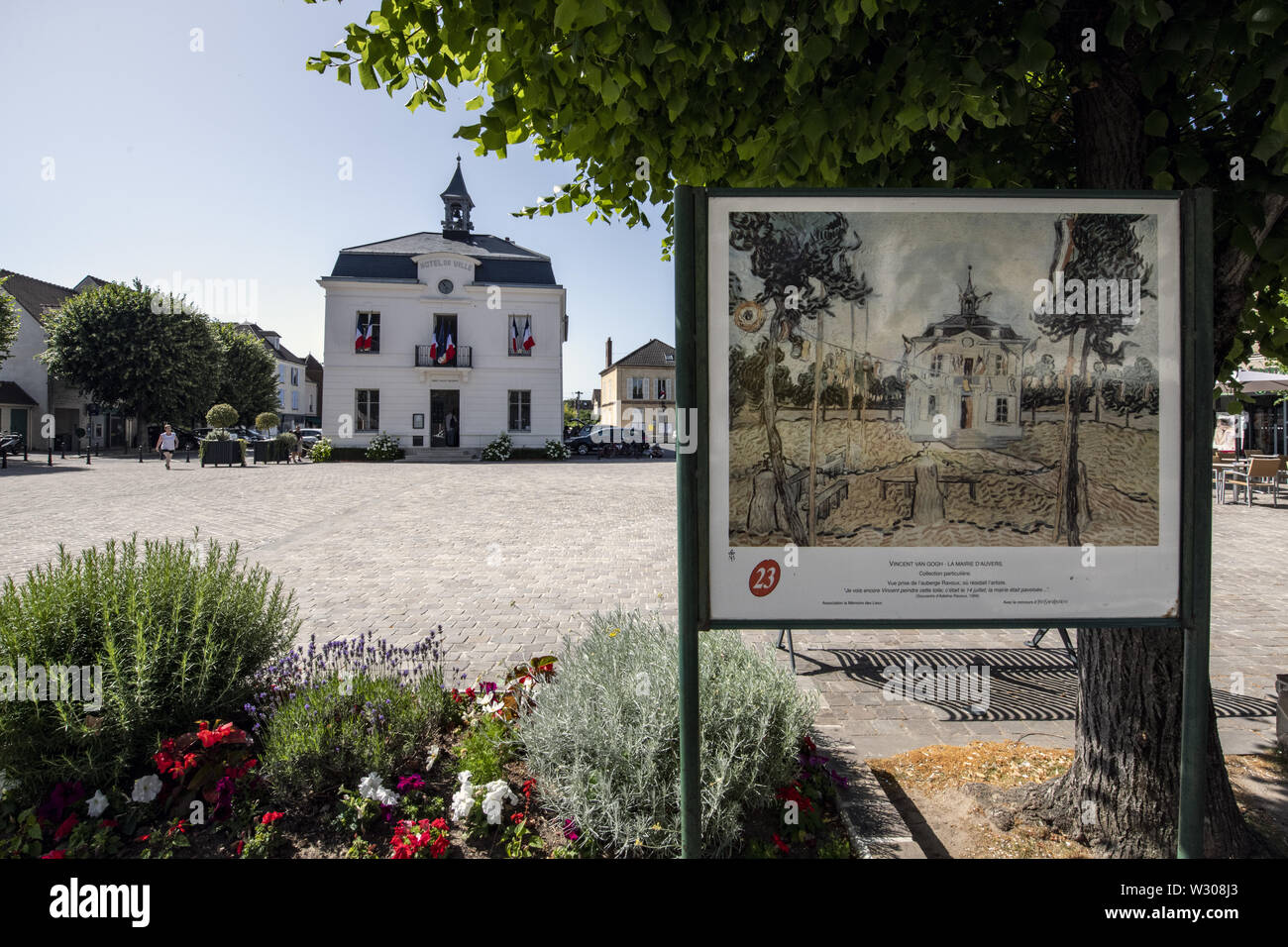 Francia, Auvers-sur-Oise, 2019/06. Associato con molti artisti famosi, il più prominente è Vincent van Gogh. Foto Stock