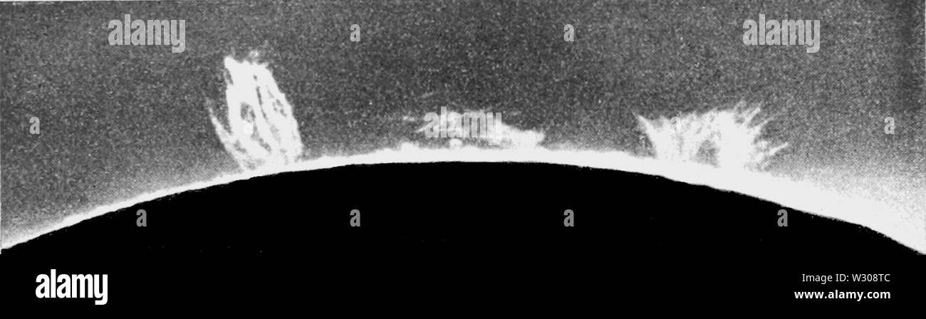 PSM V60 D255 Solar sporgenze del 28 maggio 1900 eclipse Foto Stock