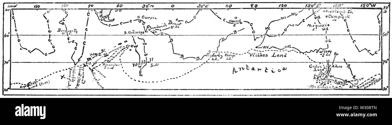 PSM V60 D218 probabili vie di spedizioni in mare artico Foto Stock