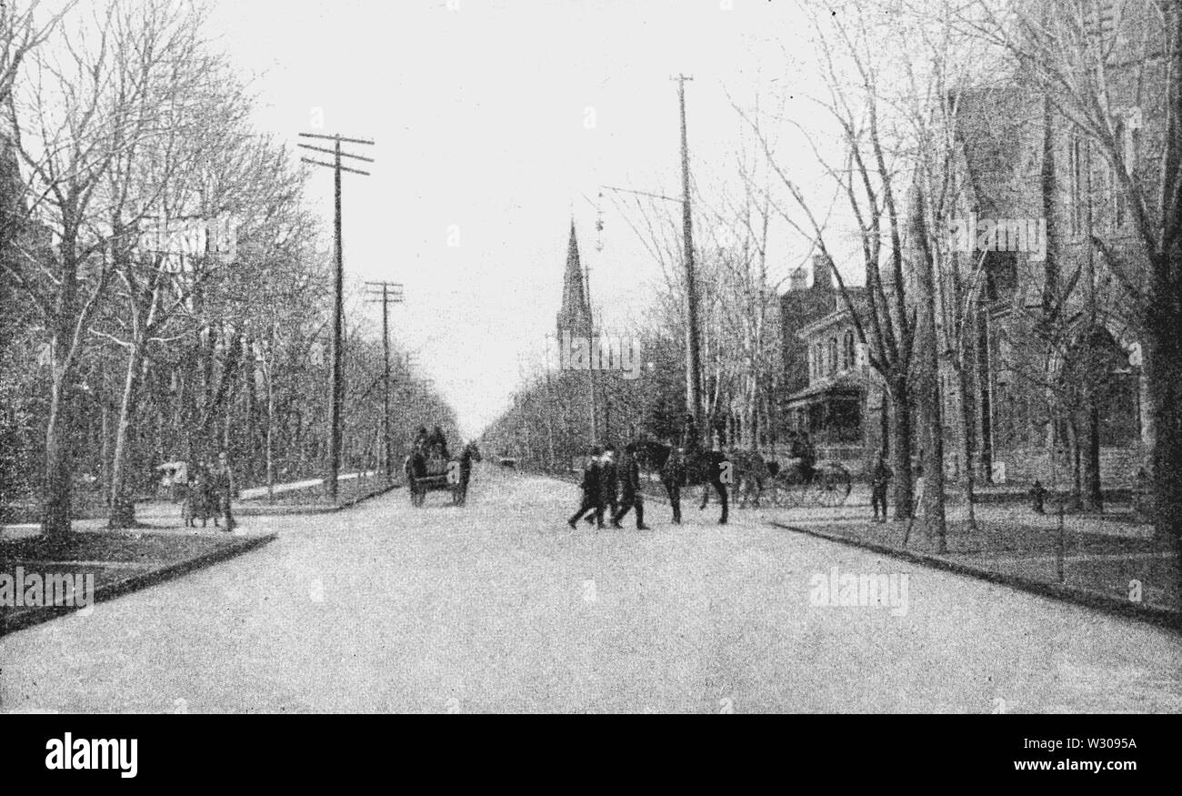 PSM V61 D224 Jarvis street toronto canada marciapiede di cui 1889 Foto Stock