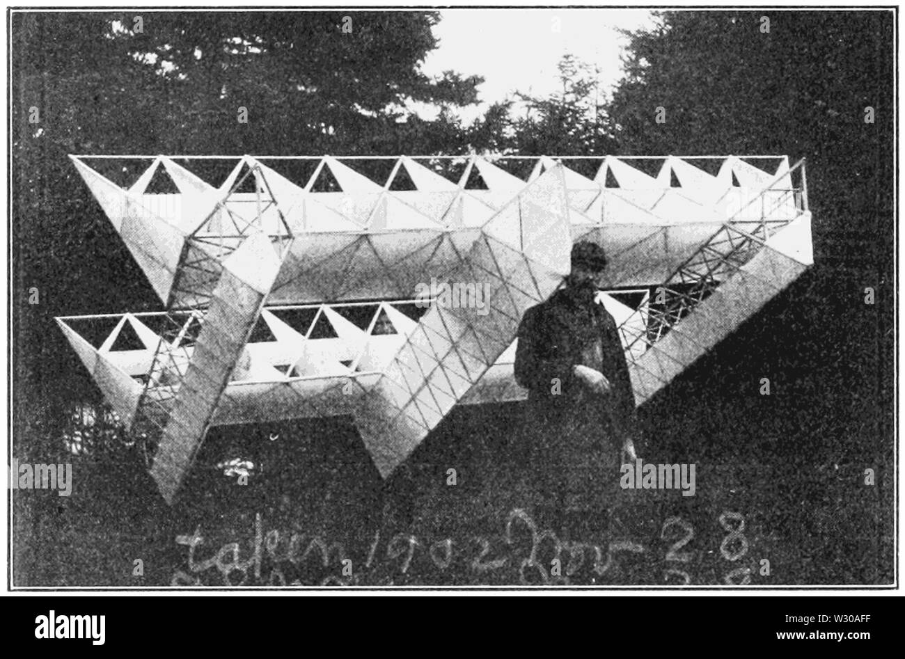 PSM V64 D140 Floating kite costruito di cellule tetraedrico Foto Stock