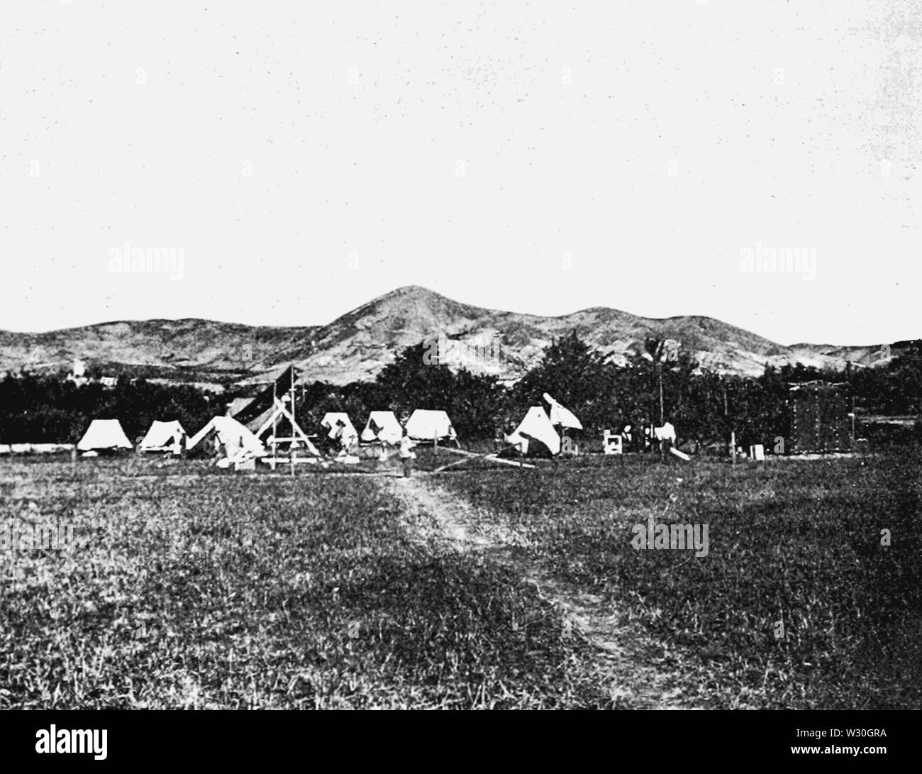 PSM V68 D559 Eclipse camp a daroca guardando ad est Foto Stock