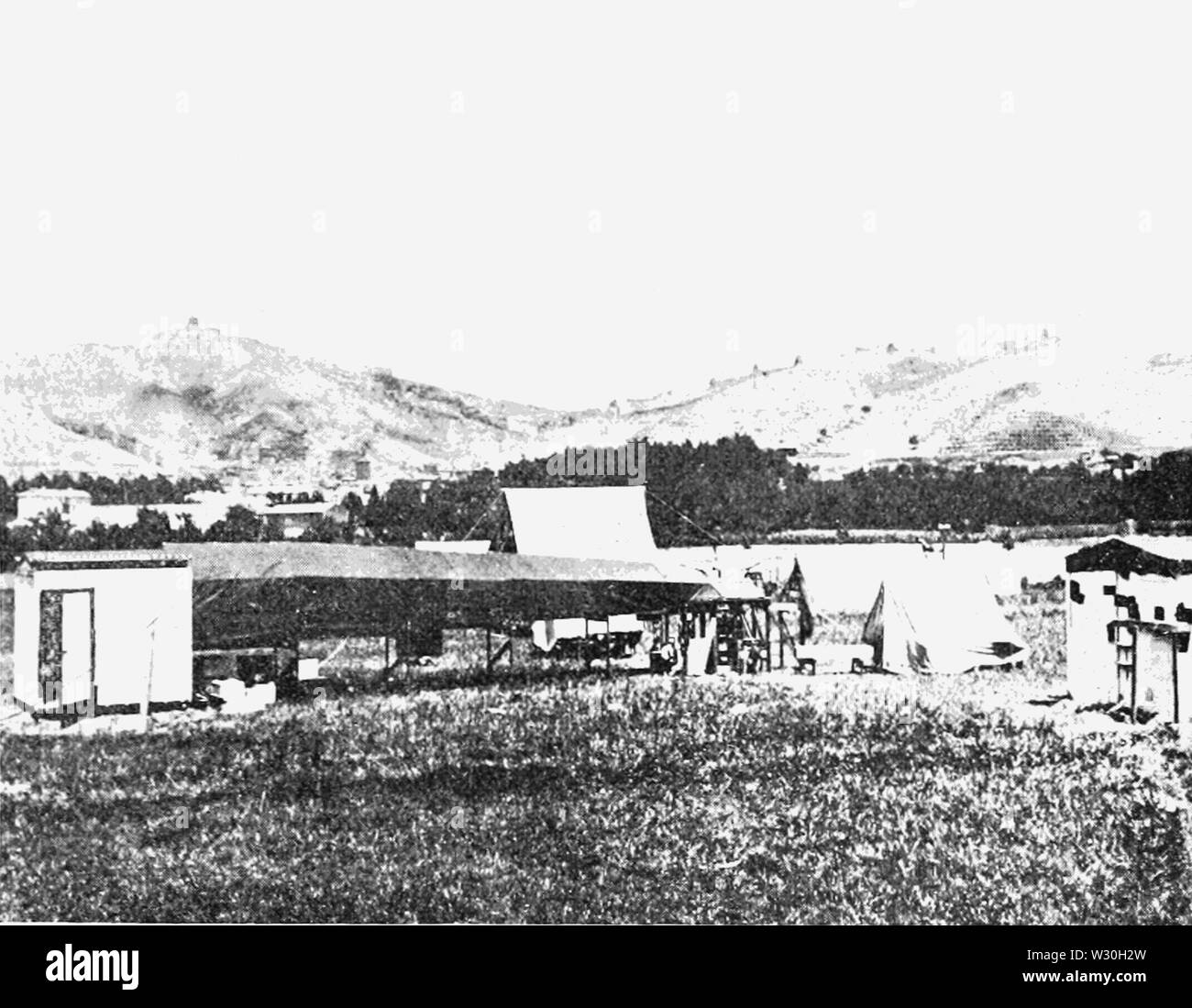 PSM V68 D559 Eclipse camp a daroca guardando a nord Foto Stock