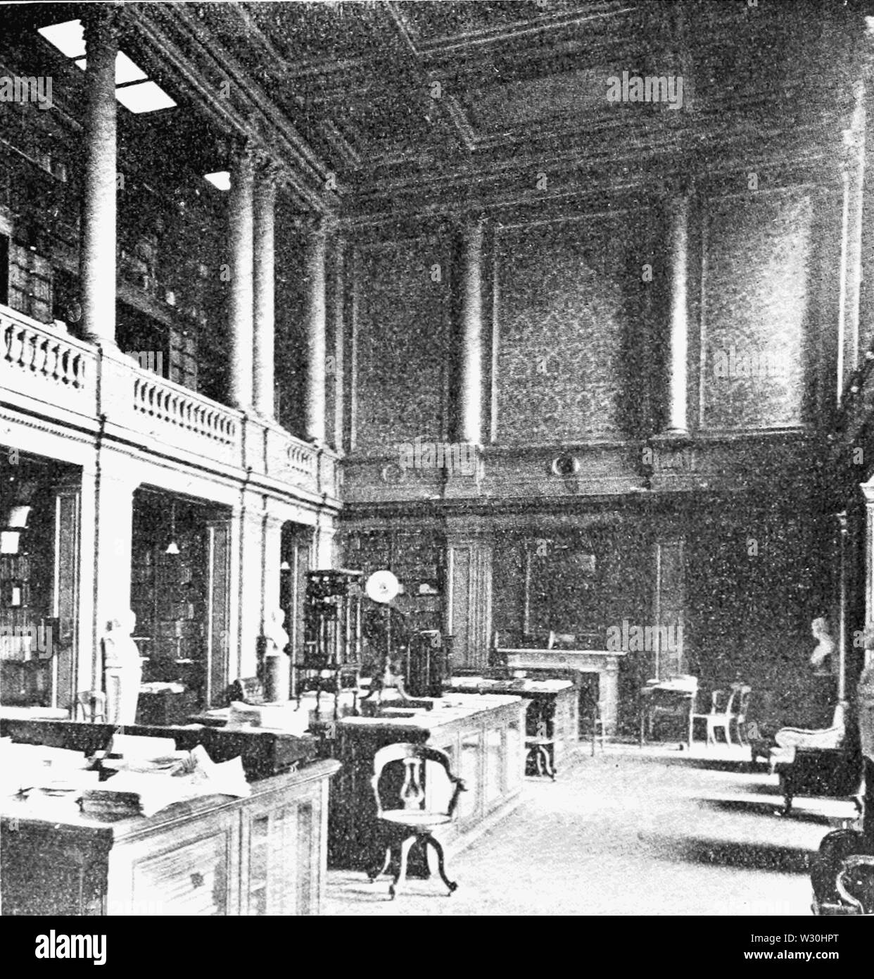 PSM V69 D483 libreria principale della Royal Society Foto Stock