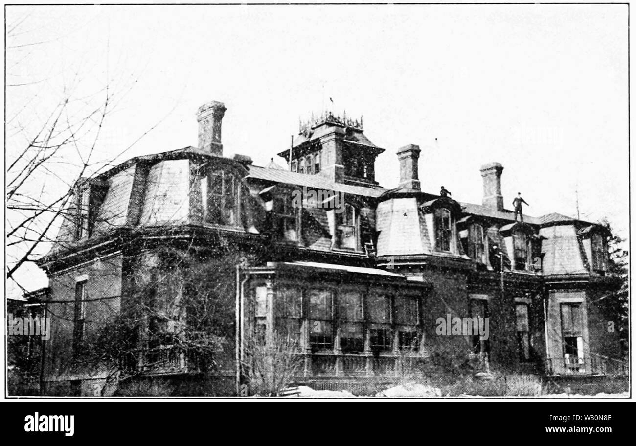 PSM V72 D379 telegrafia senza fili sul tetto i figli Brooklyn Museum Foto Stock