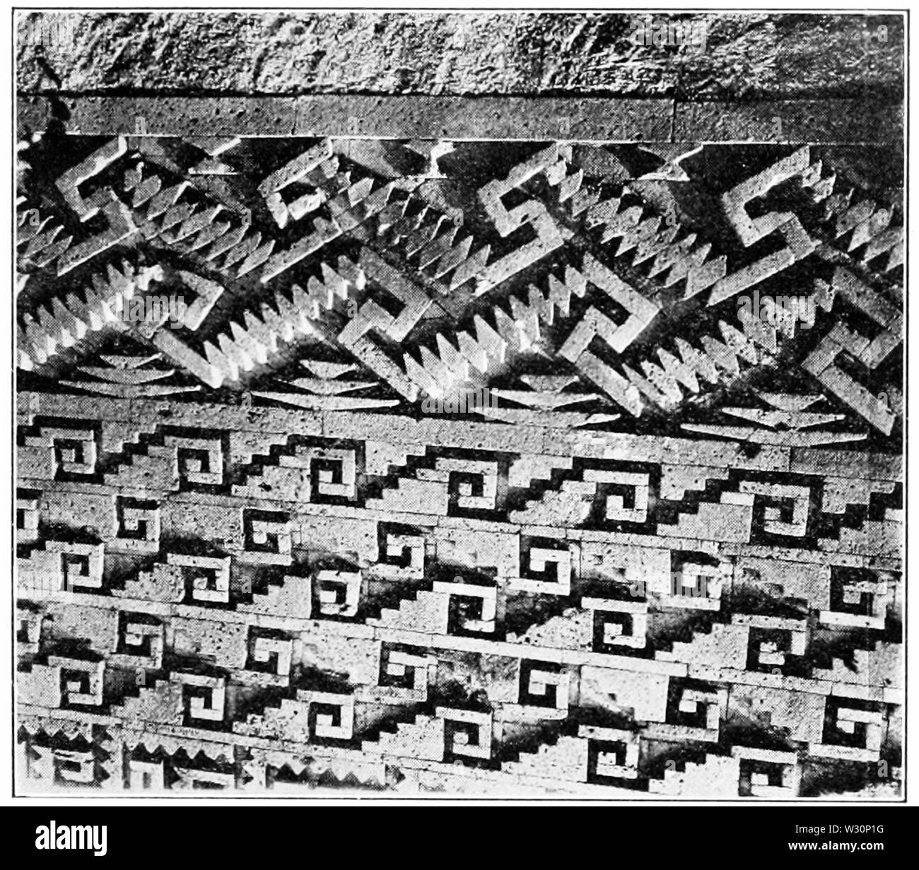 PSM V73 D405 Dettagli sui mosaici Foto Stock