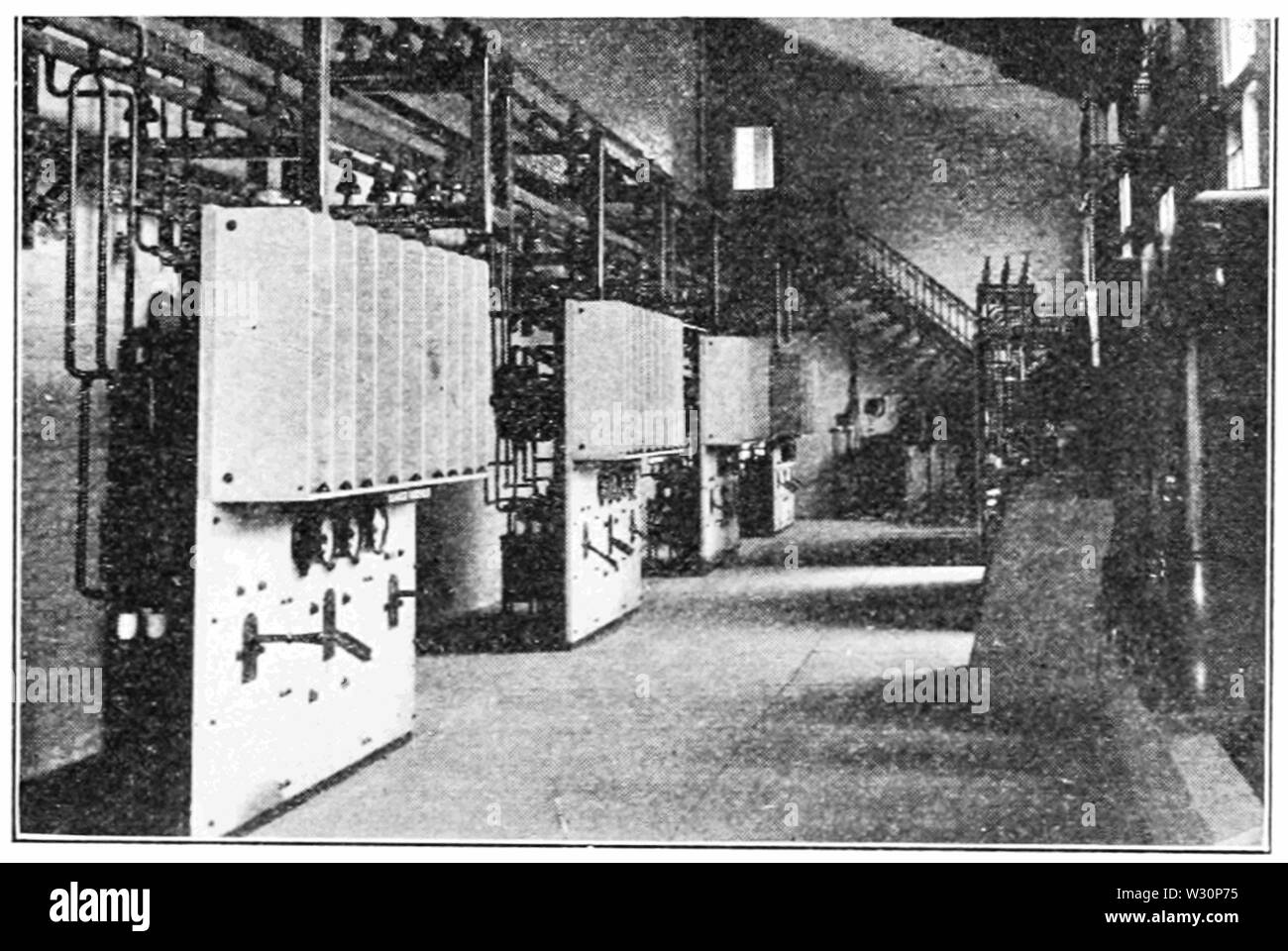 PSM V73 D319 i quadri del i trasformatori di step up del niagara power company canada Foto Stock