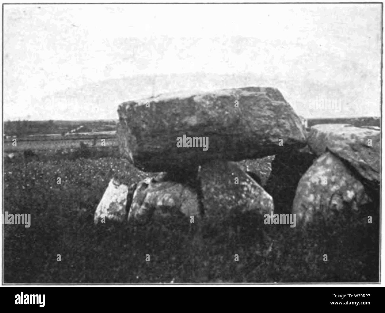 PSM V75 D138 Dolmen di kerveresse locmariaquer Foto Stock