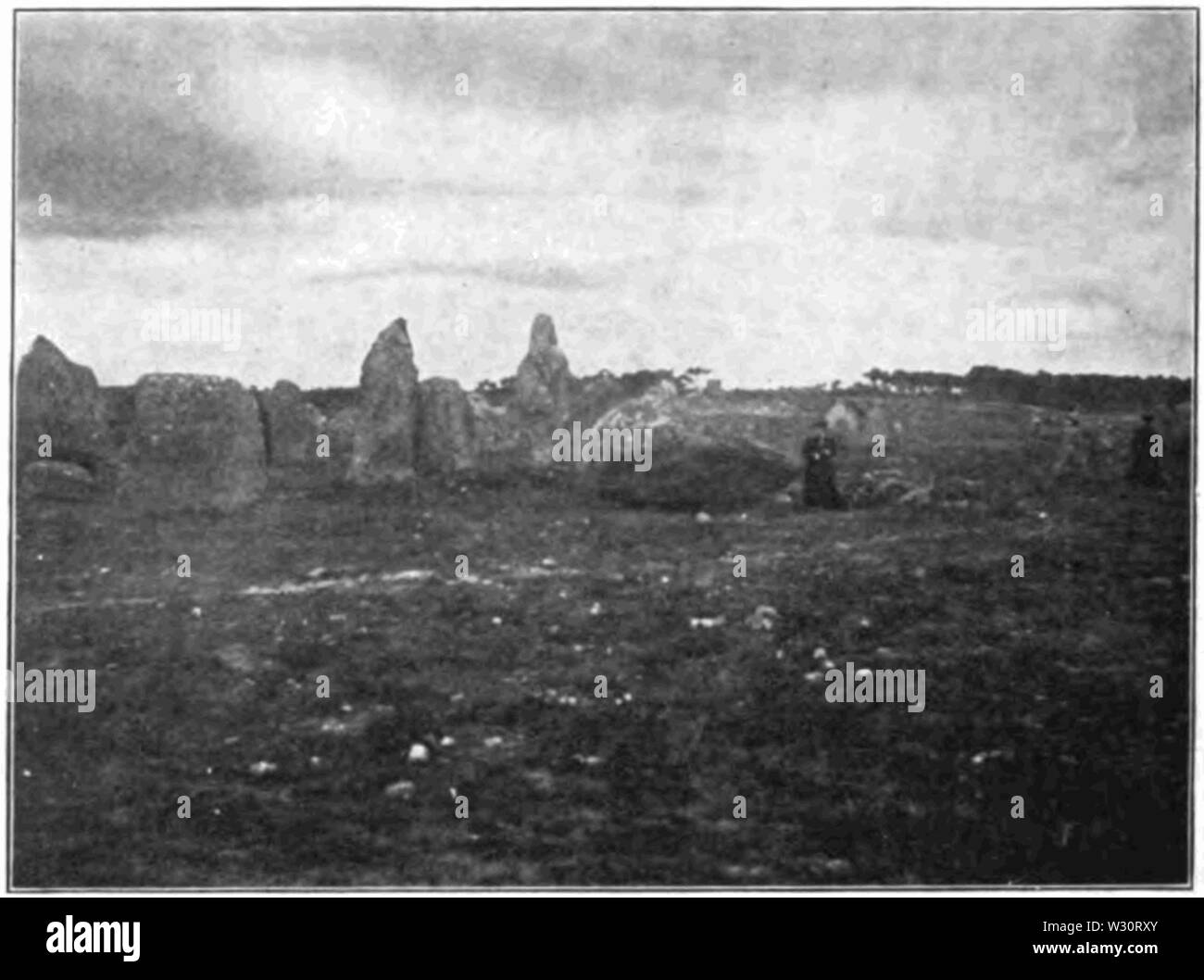 PSM V75 D134 Allineamento di kermario Foto Stock